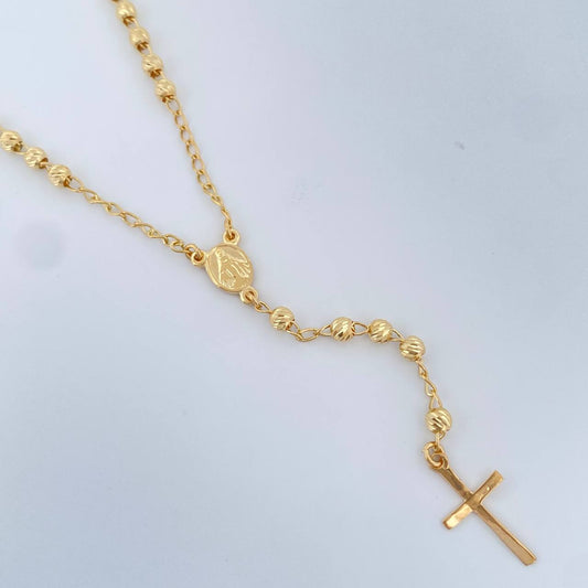 Rosario Virgen Milagrosa 6.3gr / 51cm / Oro Amarillo 18K &