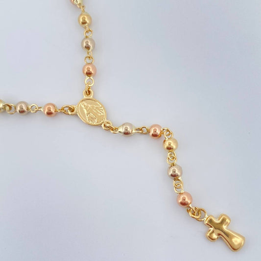 Rosario Virgen Milagrosa 7.25gr / 45cm / Oro Amarillo 18K &