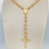 Rosario Virgen Milagrosa 16.85gr / 64cm / Tres Oros 18K &