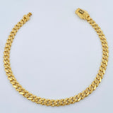Pulso Cubano Infinito 7.3gr / 21cm / Oro Amarillo +4 18K $