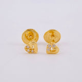 Topos Silueta Corazon 0.55 g / 3.9 mm Oro Amarillo 18K