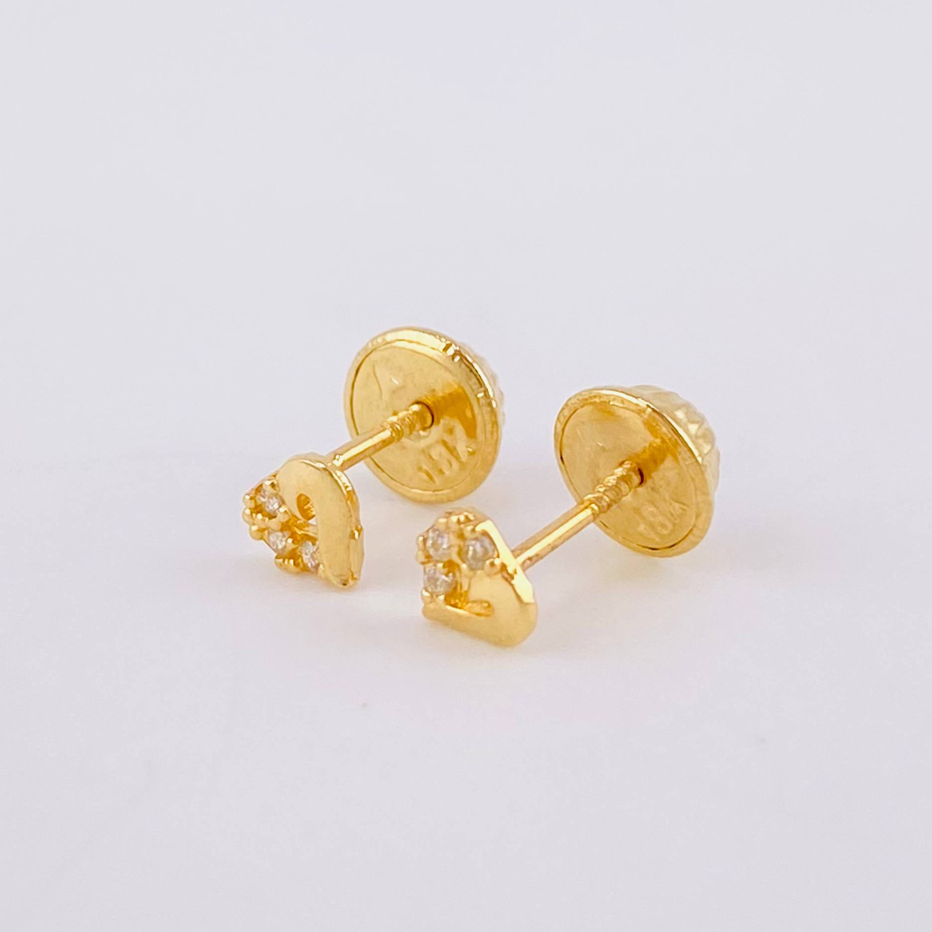 Topos Silueta Corazon 0.55 g / 3.9 mm Oro Amarillo 18K