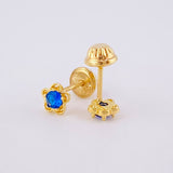 Topos Flor 0.9gr / Oro 18K