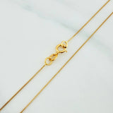 Set Cadena Veneciana + Dije Virgen Milagrosa / 1,2gr / 45 cm Oro Amarillo 18K