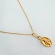 Set Cadena Veneciana + Dije Virgen Milagrosa / 1,2gr / 45 cm Oro Amarillo 18K