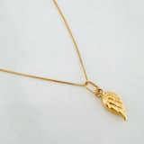 Set Cadena Veneciana + Dije Ala / 1,05gr / 45 cm Oro Amarillo 18K