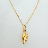 Set Cadena Veneciana + Dije Ala / 1,05gr / 45 cm Oro Amarillo 18K