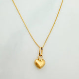 Set Cadena Veneciana + Dije Corazon / 1.4 g / 40 cm Oro Amarillo 18K