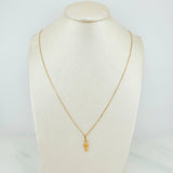 Set Cadena Veneciana + Dije Cruz / 1,1gr / 45 cm Oro Amarillo 18K