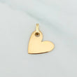 Dije Placa Corazon 0.6 g / 1.5 cm Oro Amarillo 18K
