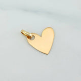 Dije Placa Corazon 0.6 g / 1.5 cm Oro Amarillo 18K