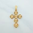 Dije Cruz Trebol 4.35 g / 4.1 cm Oro Amarillo 18K