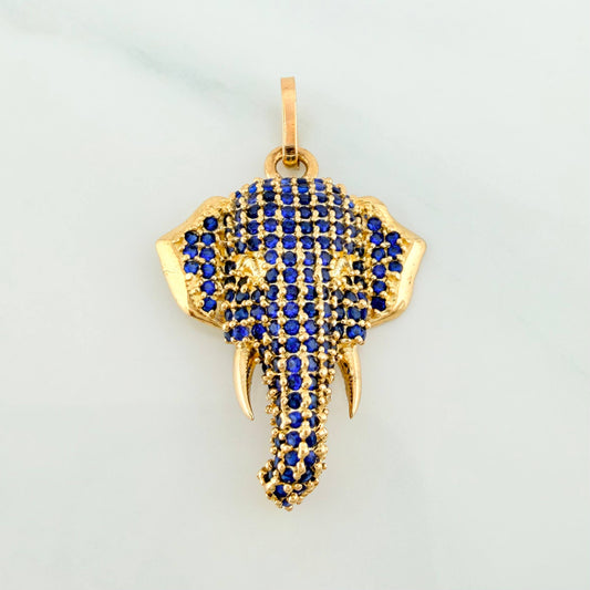 Dije Rostro Elefante 2.85 g / 3 cm Oro Amarillo 18K