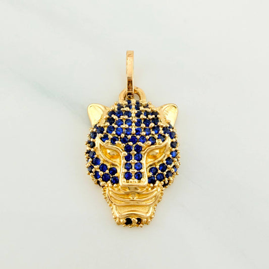 Dije Rostro Pantera 2.9 g / 2.5 cm Oro Amarillo 18K