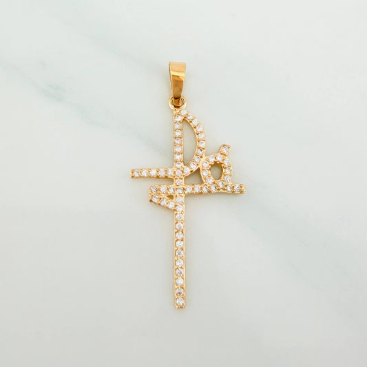 Dije Cruz Fe 1.4 g / 3.5 cm Oro Amarillo 18K