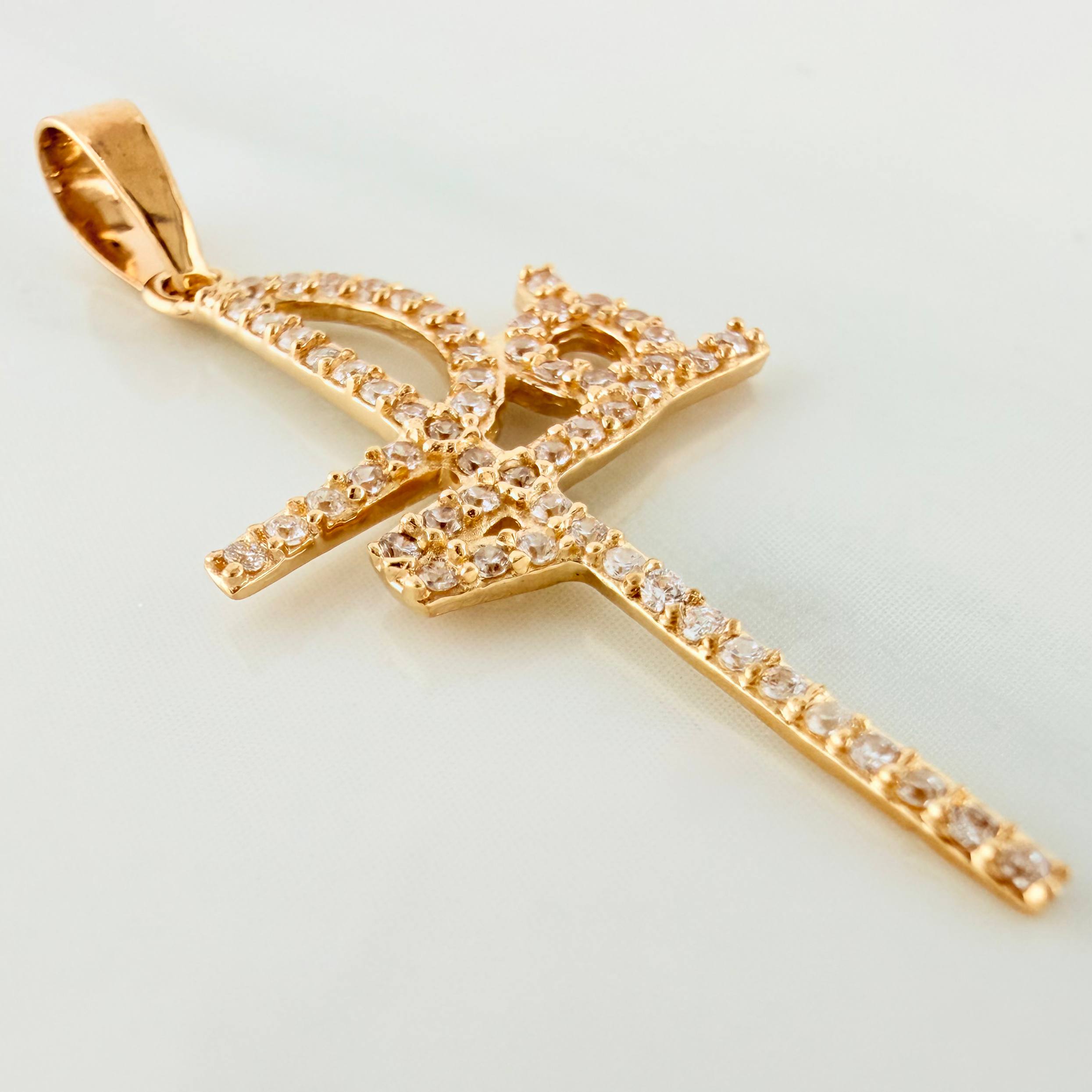 Dije Cruz Fe 1.4 g / 3.5 cm Oro Amarillo 18K