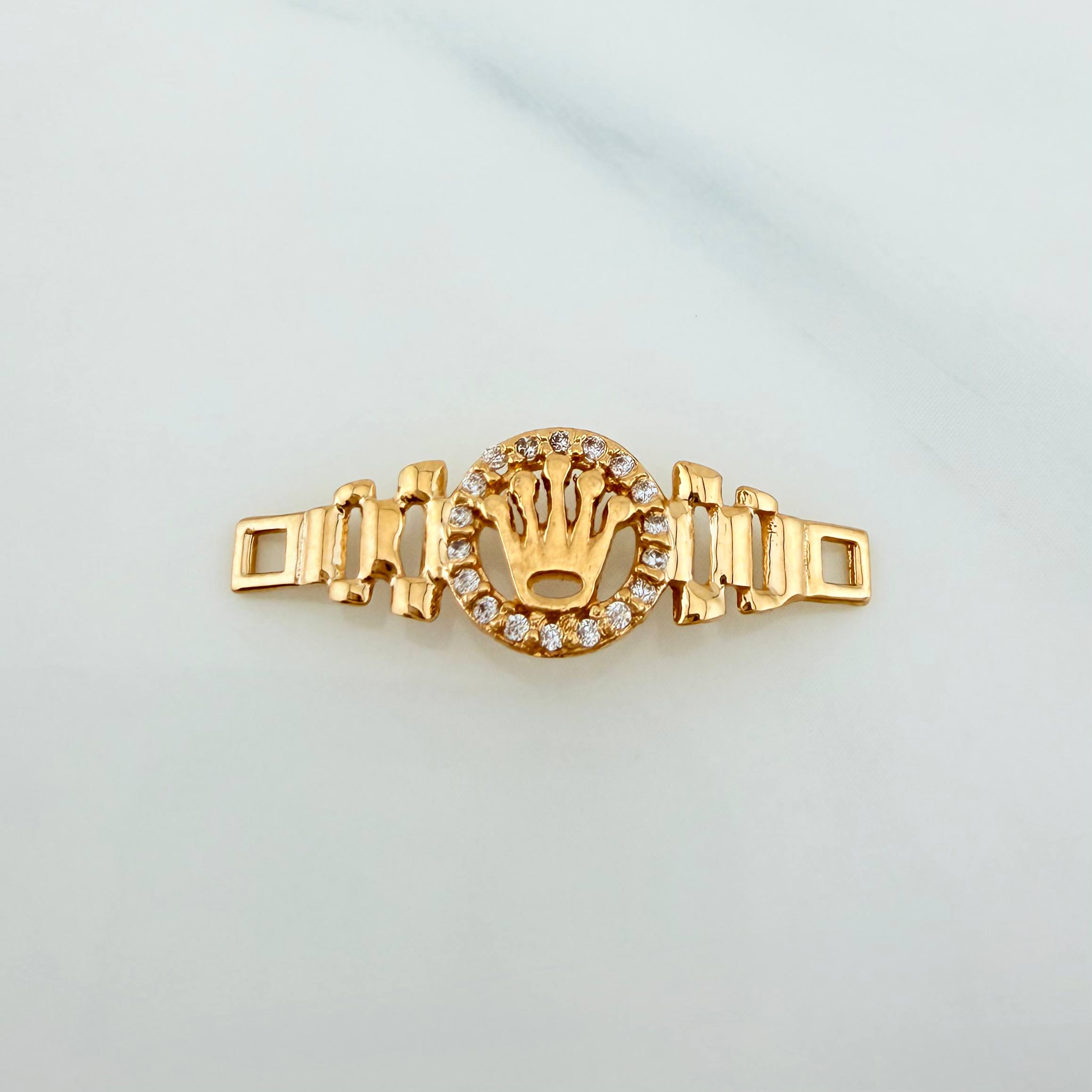 Herraje Correa Corona 1.3 g / 2.6 cm Oro Amarillo 18K