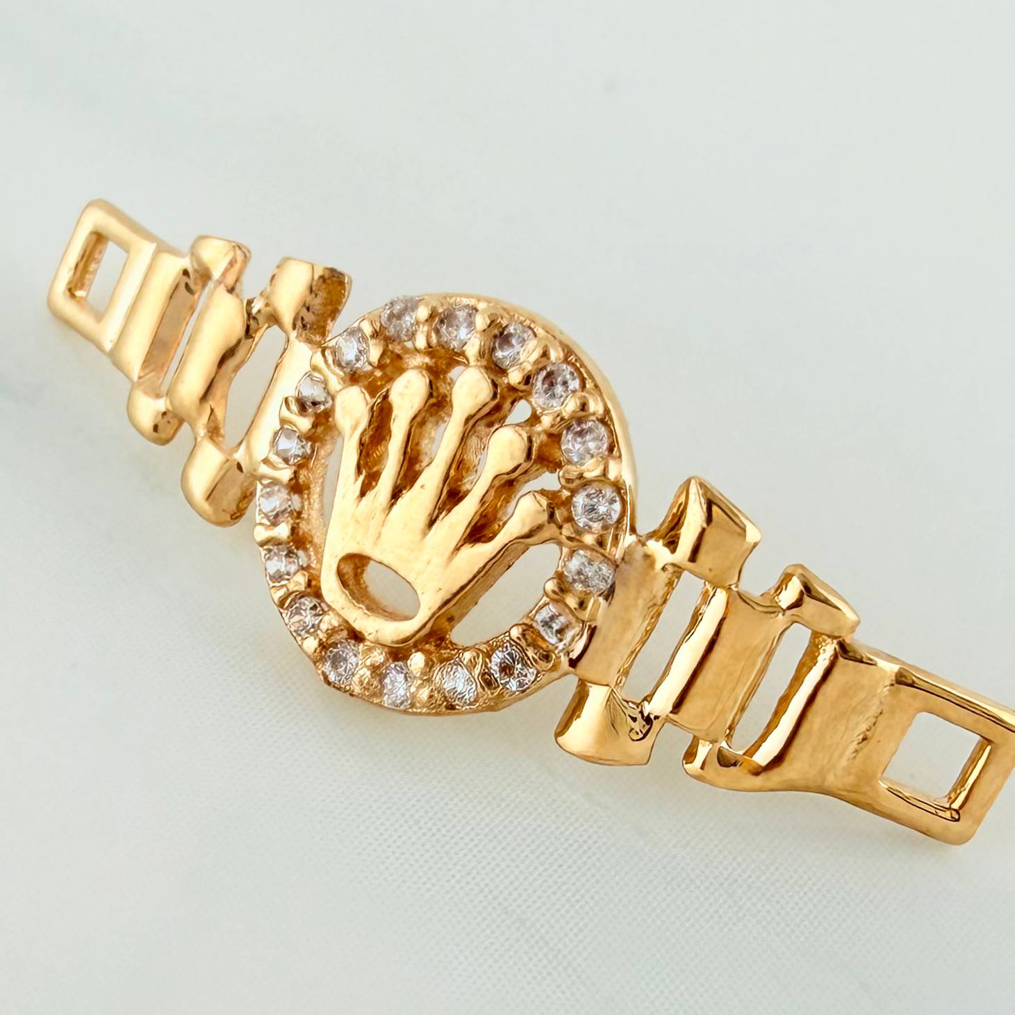 Herraje Correa Corona 1.3 g / 2.6 cm Oro Amarillo 18K
