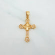 Dije Cruz Trebol Flores 3.25 g / 3.7 cm Oro Amarillo 18K