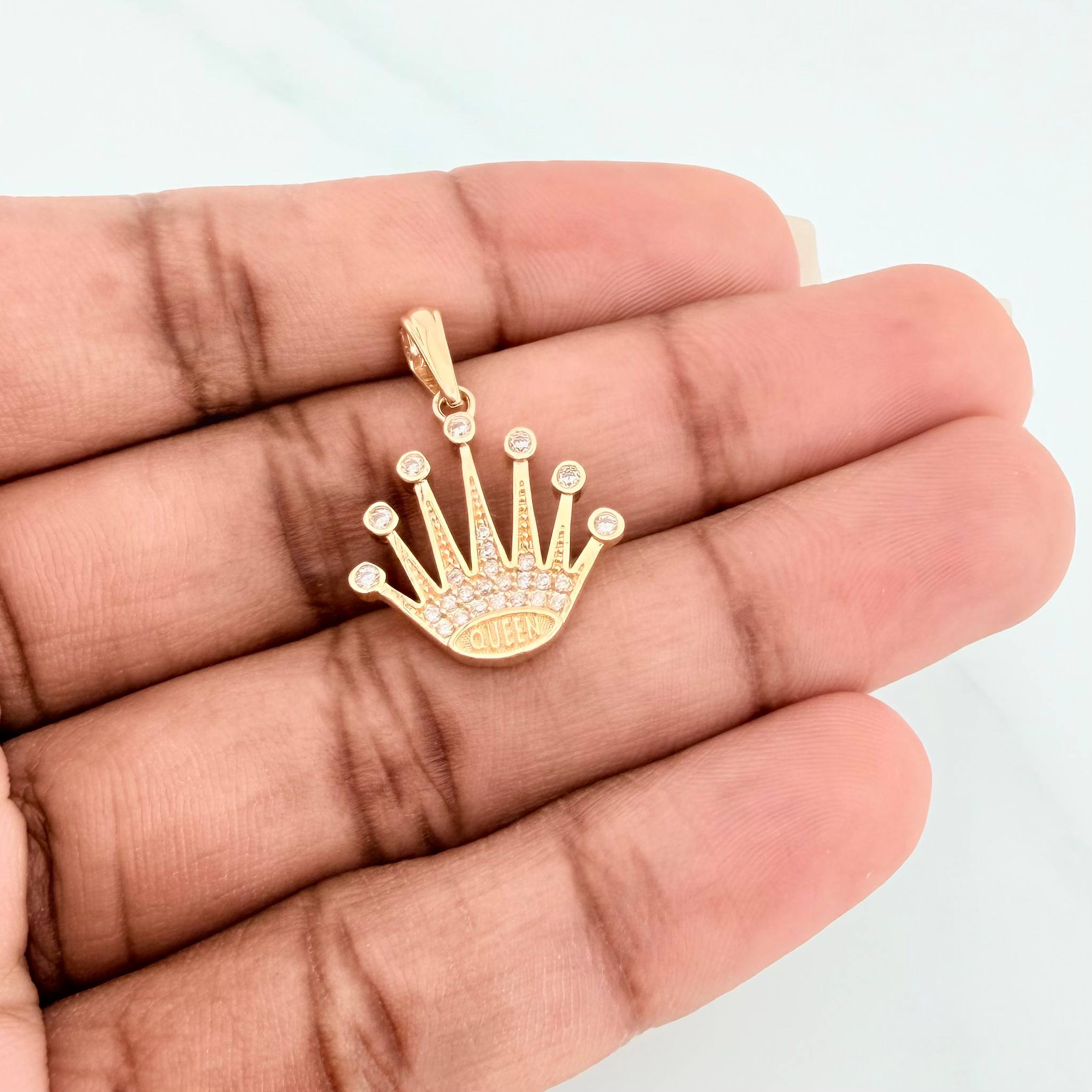 Dije Corona 2.5 g / 2.5 cm Oro Amarillo 18K