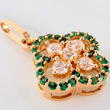 Dije Trebol Doble 1.4 g / 1.8 cm Oro Amarillo 18K