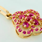 Dije Trebol Doble 1.45 g / 1.9 cm Oro Amarillo 18K