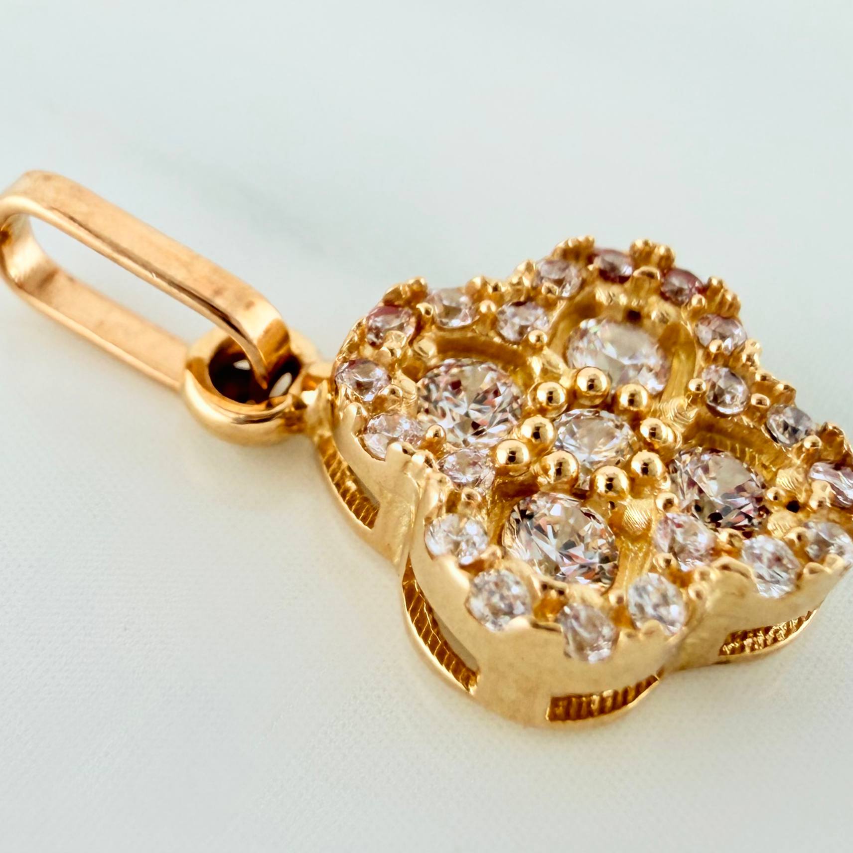 Dije Trebol 1.15 g / 1.8 cm Oro Amarillo 18K