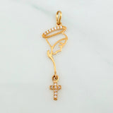 Dije Virgen Maria Cruz 0.7 g / 3.7 cm Oro Amarillo 18K