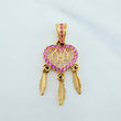 Dije Corazón Atrapasueños 1.65 g / 2.8 cm Oro Amarillo 18K