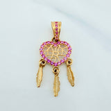 Dije Corazón Atrapasueños 1.65 g / 2.8 cm Oro Amarillo 18K