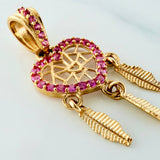 Dije Corazón Atrapasueños 1.65 g / 2.8 cm Oro Amarillo 18K