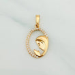 Dije Virgen Maria 0.9 g / 2.5 cm Oro Amarillo 18K