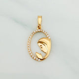 Dije Virgen Maria 0.9 g / 2.5 cm Oro Amarillo 18K