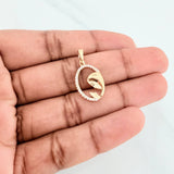 Dije Virgen Maria 0.95 g / 2.5 cm Oro Amarillo 18K