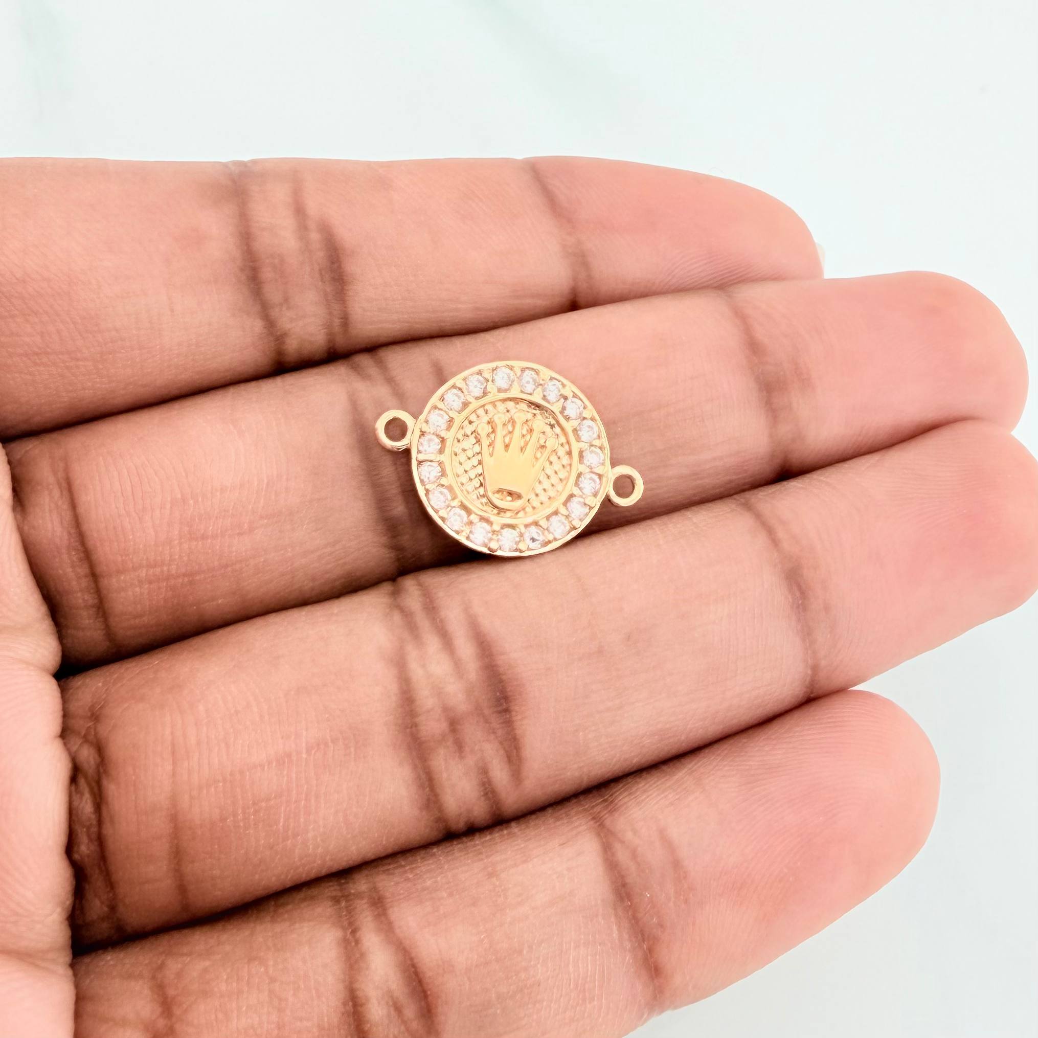 Herraje Corona 1.3 g / 1.8 cm Oro Amarillo 18K