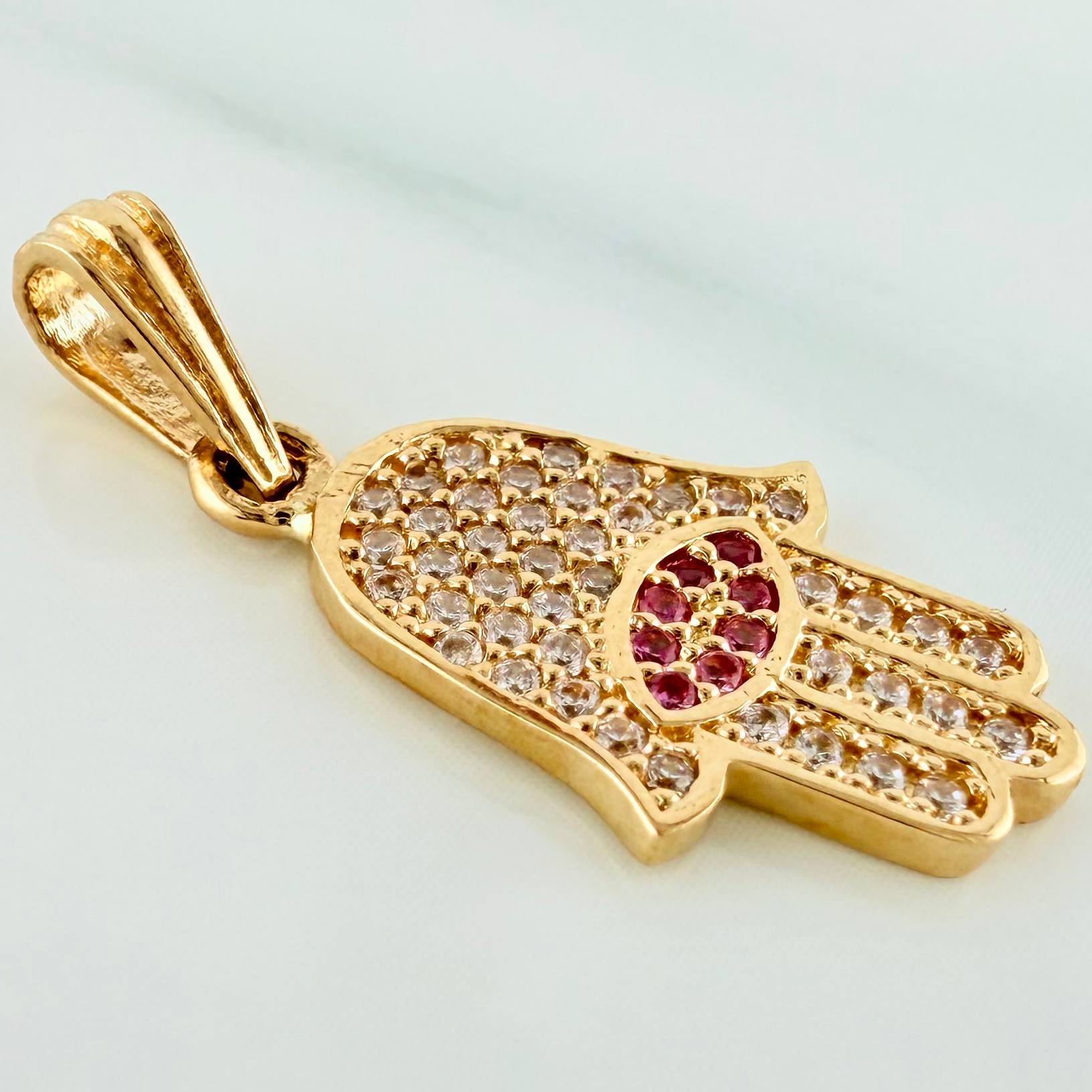 Dije Mano Hamsa 1.75 g / 2.5 cm Oro Amarillo 18K