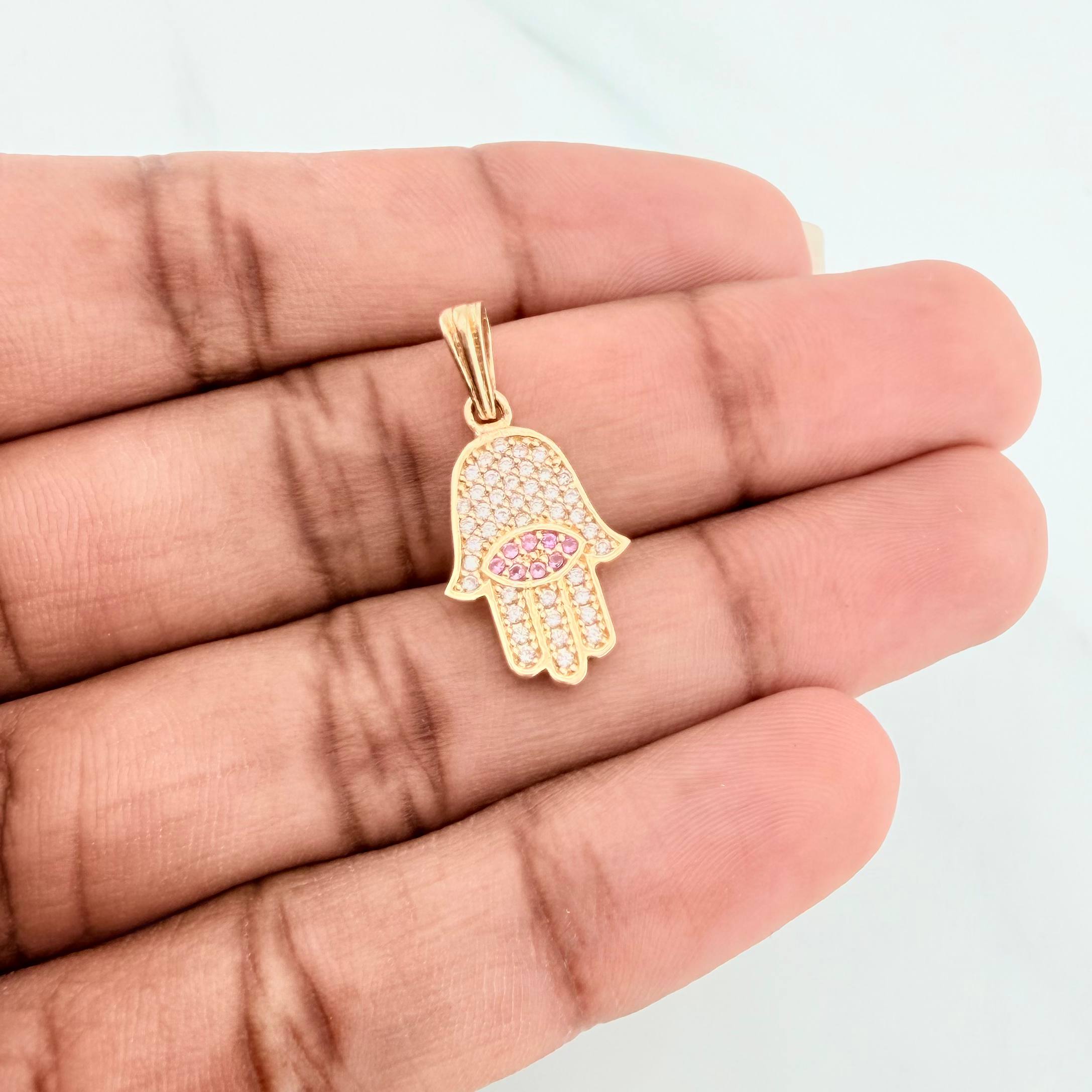 Dije Mano Hamsa 1.75 g / 2.5 cm Oro Amarillo 18K