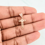 Dije Cruz 1.2 g / 2.2 cm Oro Rosa 18K