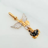Dije San Miguel Arcangel 1.8 g / 2.7 cm Tres Oros 18K