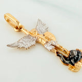 Dije San Miguel Arcangel 1.8 g / 2.7 cm Tres Oros 18K
