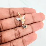 Dije San Miguel Arcangel 1.8 g / 2.7 cm Tres Oros 18K