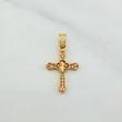 Dije Cruz Trebol 1.2 g / 2.4 cm Oro Amarillo 18K