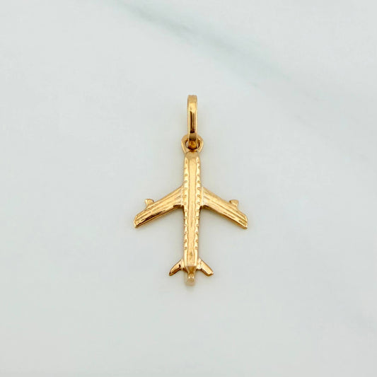 Dije Avion 0.9 g / 2.3 cm Oro Amarillo 18K