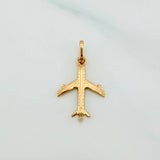 Dije Avion 0.9 g / 2.3 cm Oro Amarillo 18K