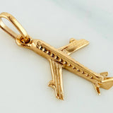Dije Avion 0.9 g / 2.3 cm Oro Amarillo 18K