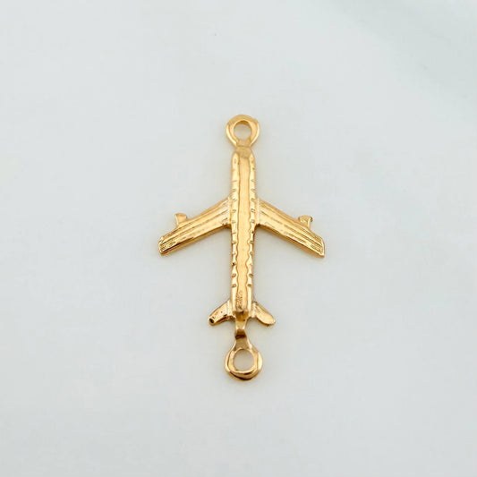 Herraje Avion 0.9 g / 2.2 cm Oro Amarillo 18K
