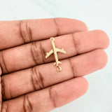 Herraje Avion 0.9 g / 2.2 cm Oro Amarillo 18K