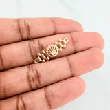 Herraje Correa Corona 1.3 g / 2.6 cm Oro Amarillo 18K