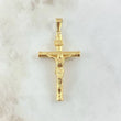 Dije Cristo Cruz 1.7gr / 4cm / Bastón Atornillado Oro Amarillo 18K *