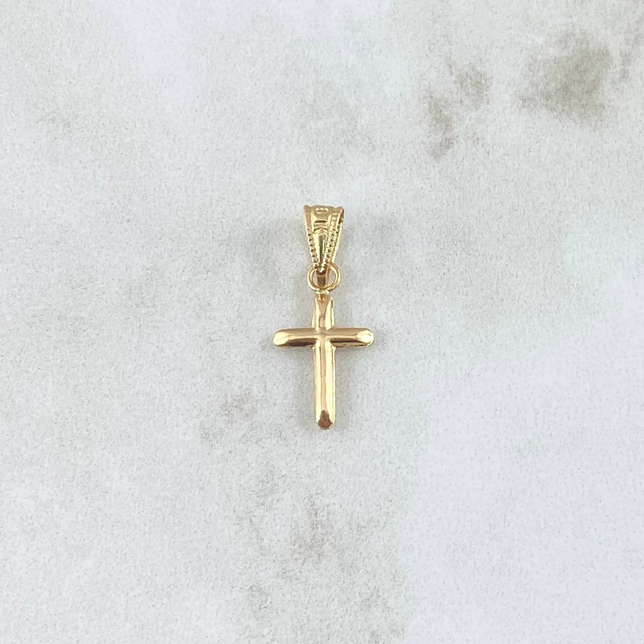 Dije Cruz 0.25gr / 1.6cm / Oro Amarillo 18K ©